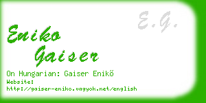 eniko gaiser business card